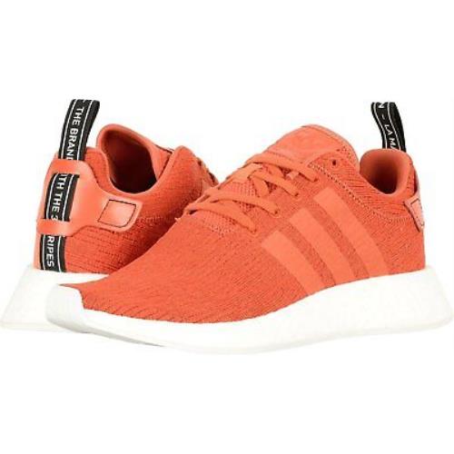 Adidas Mens NMD_R2 PK Shoes Running Orange/white BY9915