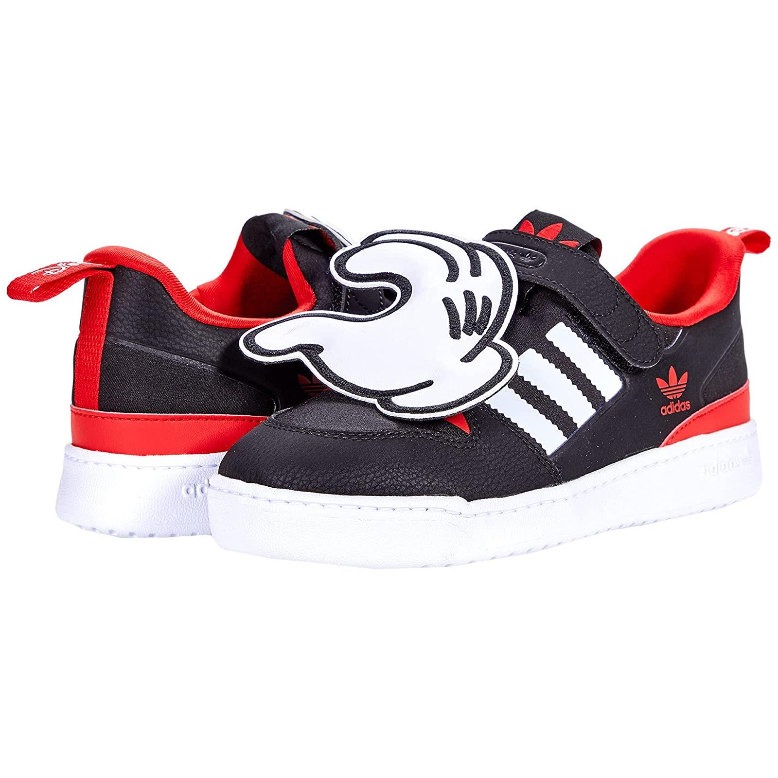Children Unisex Shoes Adidas Originals Kids Forum 360 Little Kid Black/White/Vivid Red