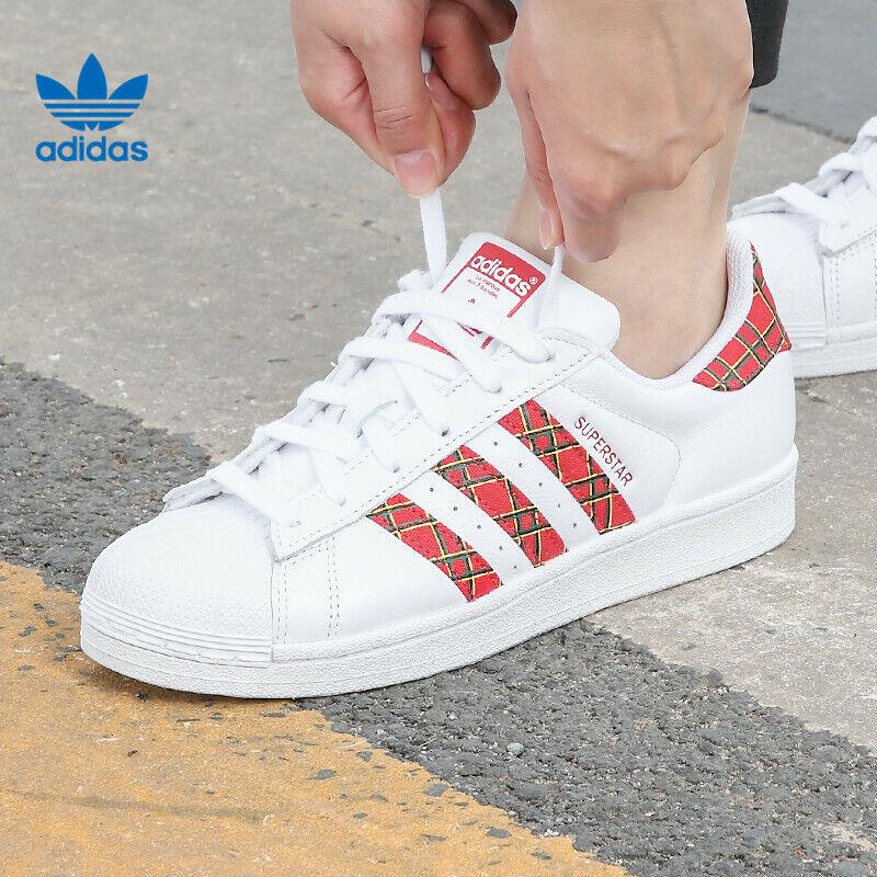 Adidas Originals Superstar Lifestyle Women`s Shoes FU7446 White/red