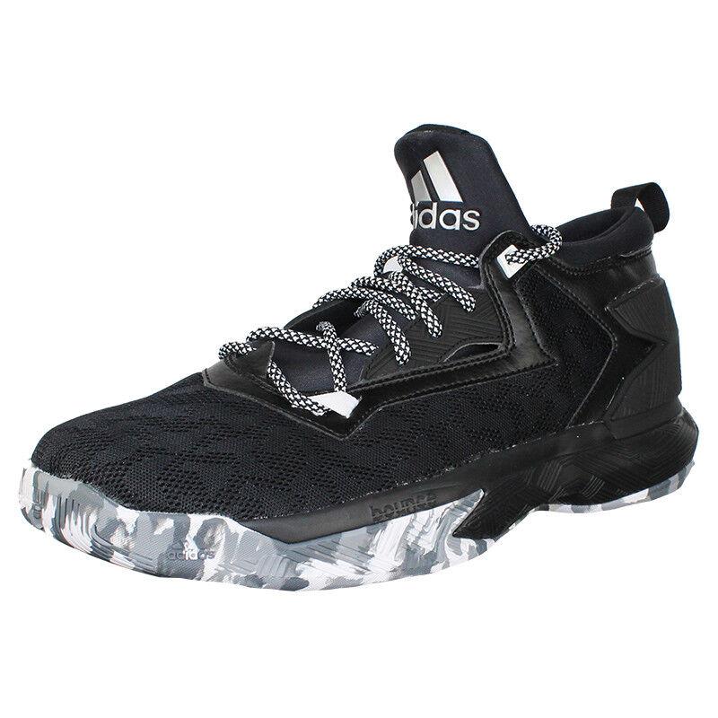 Adidas Men`s D Lillard 2.0 Black/white Basketball Shoes B42383 Sz 8.5