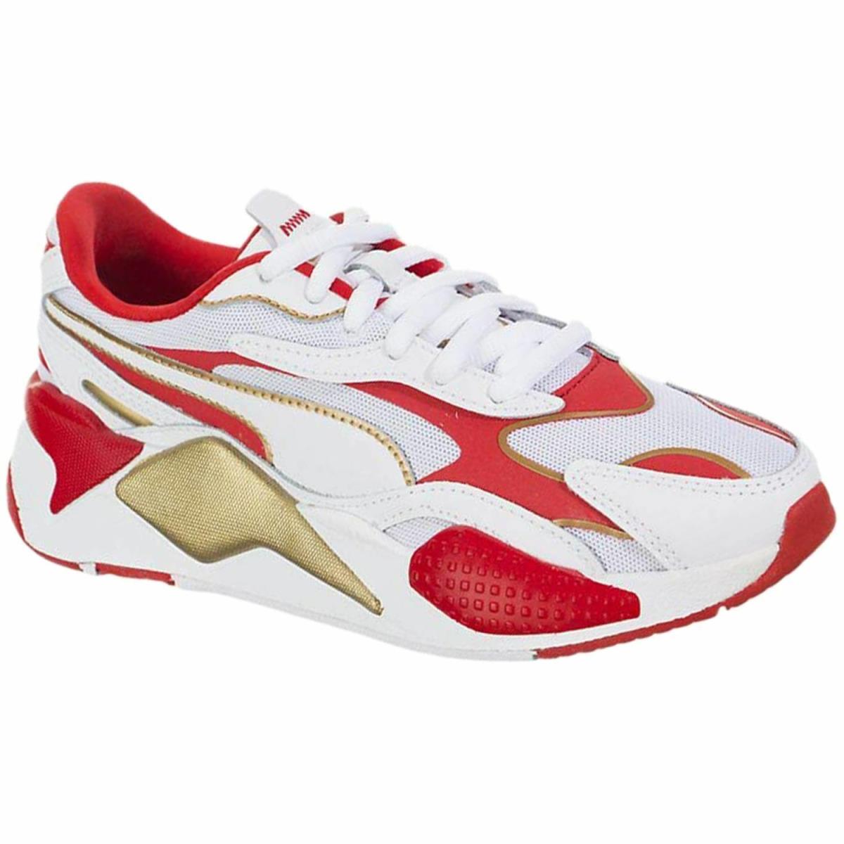 red white and gold pumas