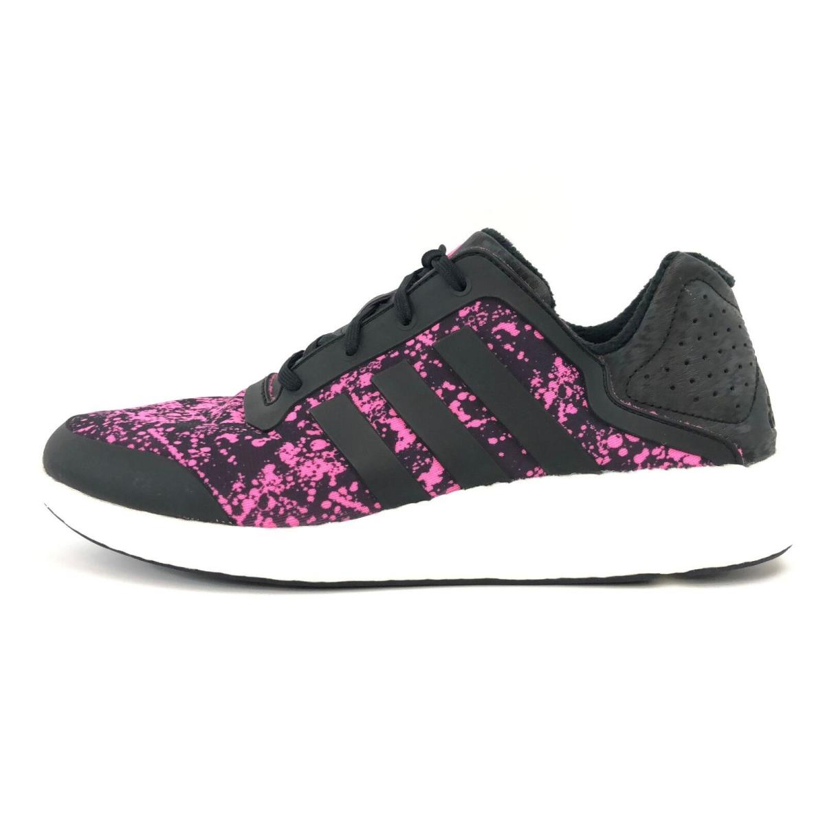 Adidas Women`s Pure Boost Core Black Pink Gym Running Shoes M21406