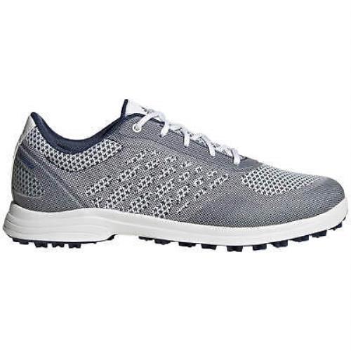 Adidas Women`s Alphaflex Sport Spikeless Golf Shoes FW7483 White/indigo