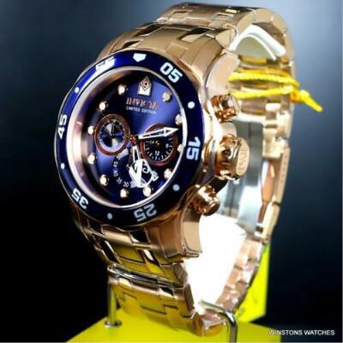 Invicta watch  - Blue Dial, Rose Gold Band
