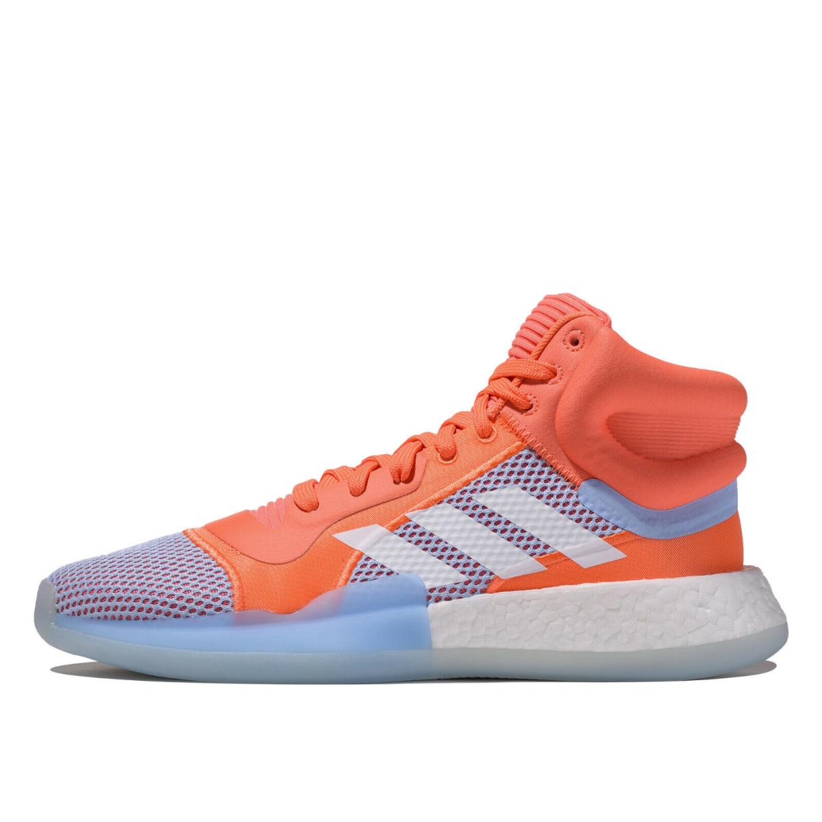 Mens Adidas Performance Marquee Boost Coral White Basketball Shoes F97276
