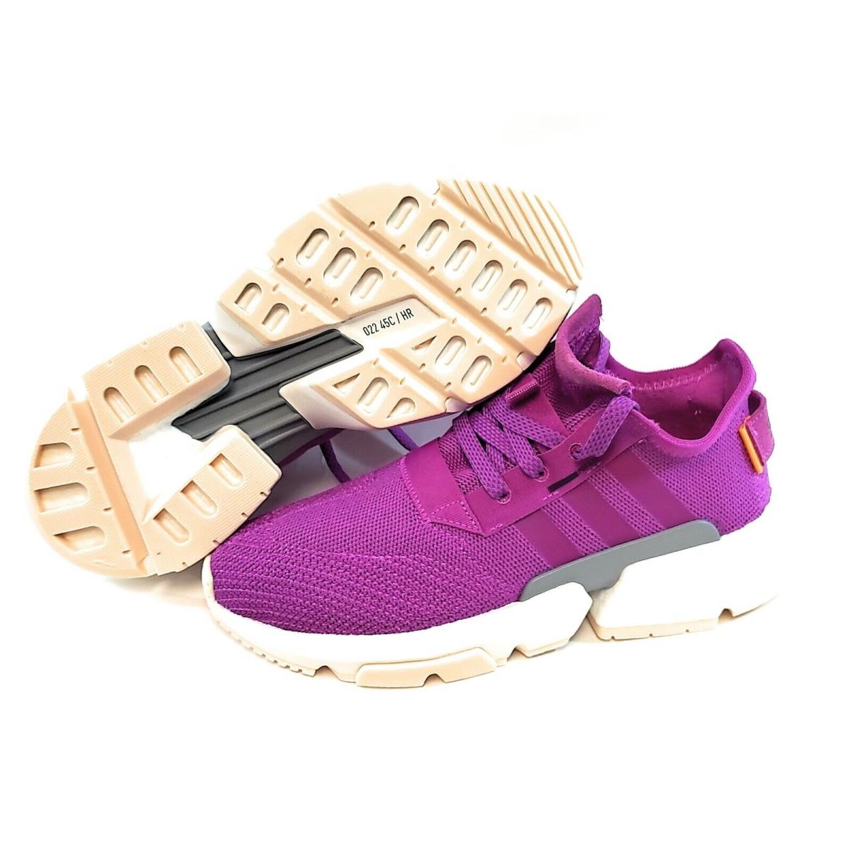 Womens Adidas Pof S3.1 CG6182 Vivid Pink Violet Boost Running Sneakers Shoes - Purple