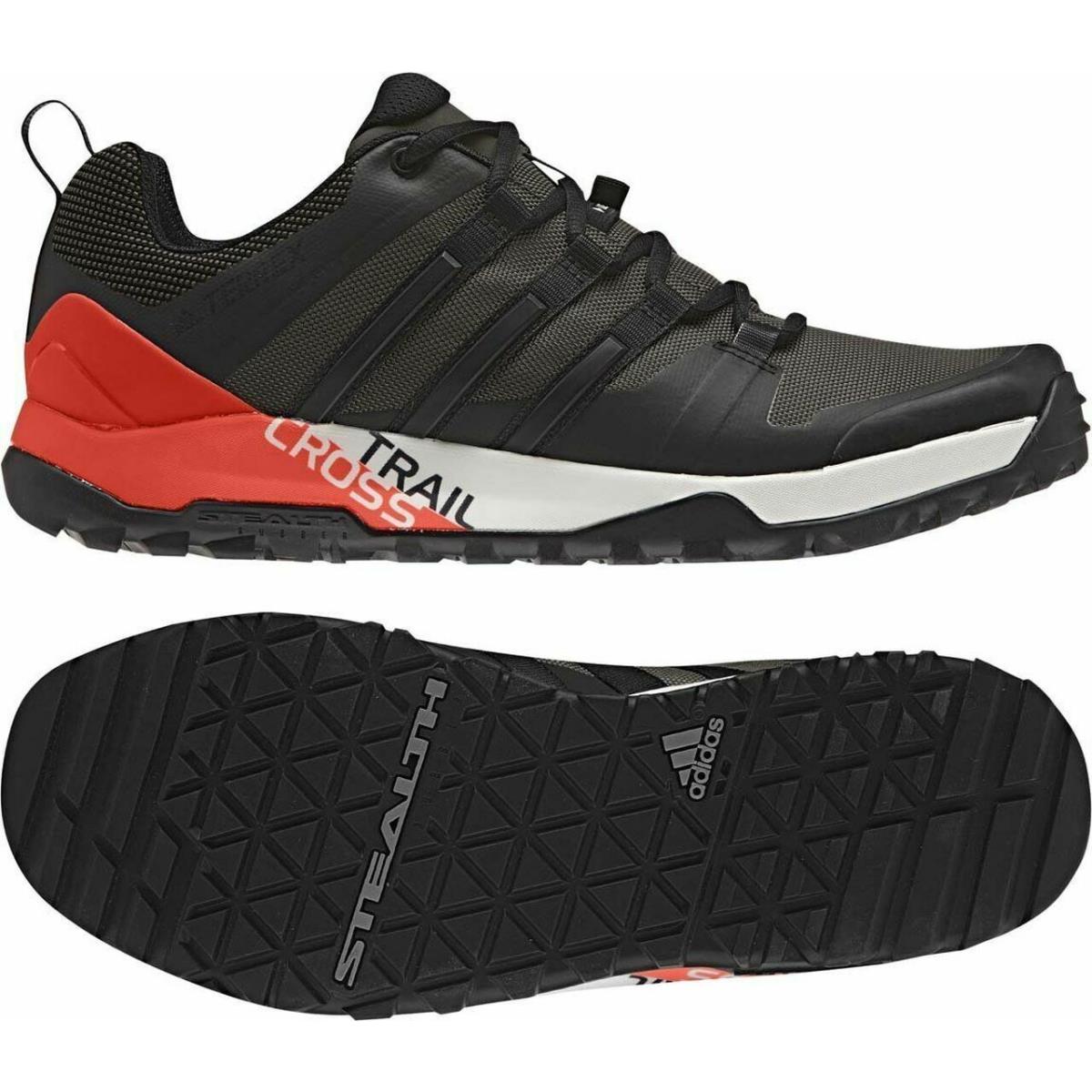 Adidas BB0714 Men`s Terrex Trail Cross SL Umber / Core Black / Energy Shoes