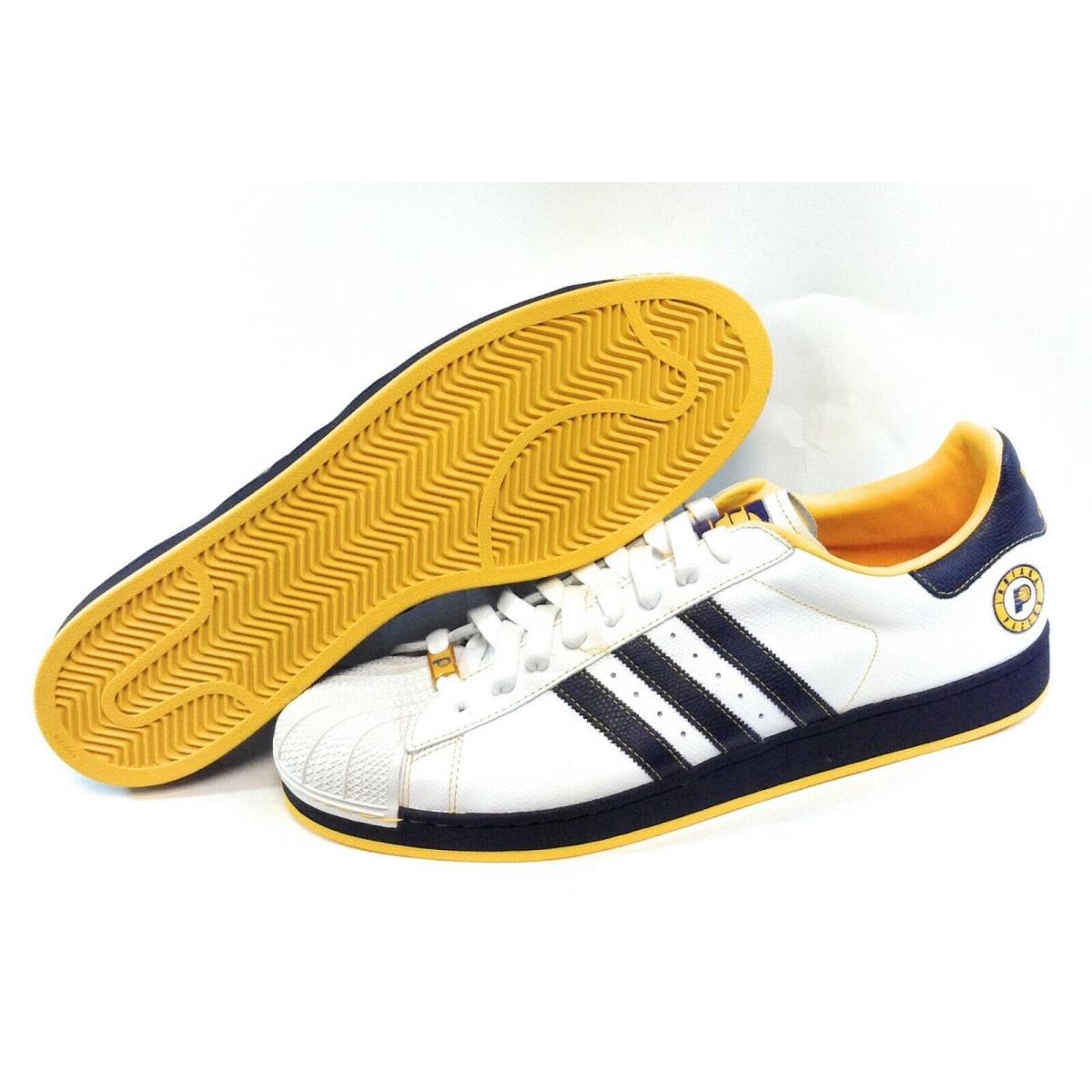 Mens Adidas Superstar 1 014164 Indiana Pacers Leather Nba 2006 Sneakers Shoes