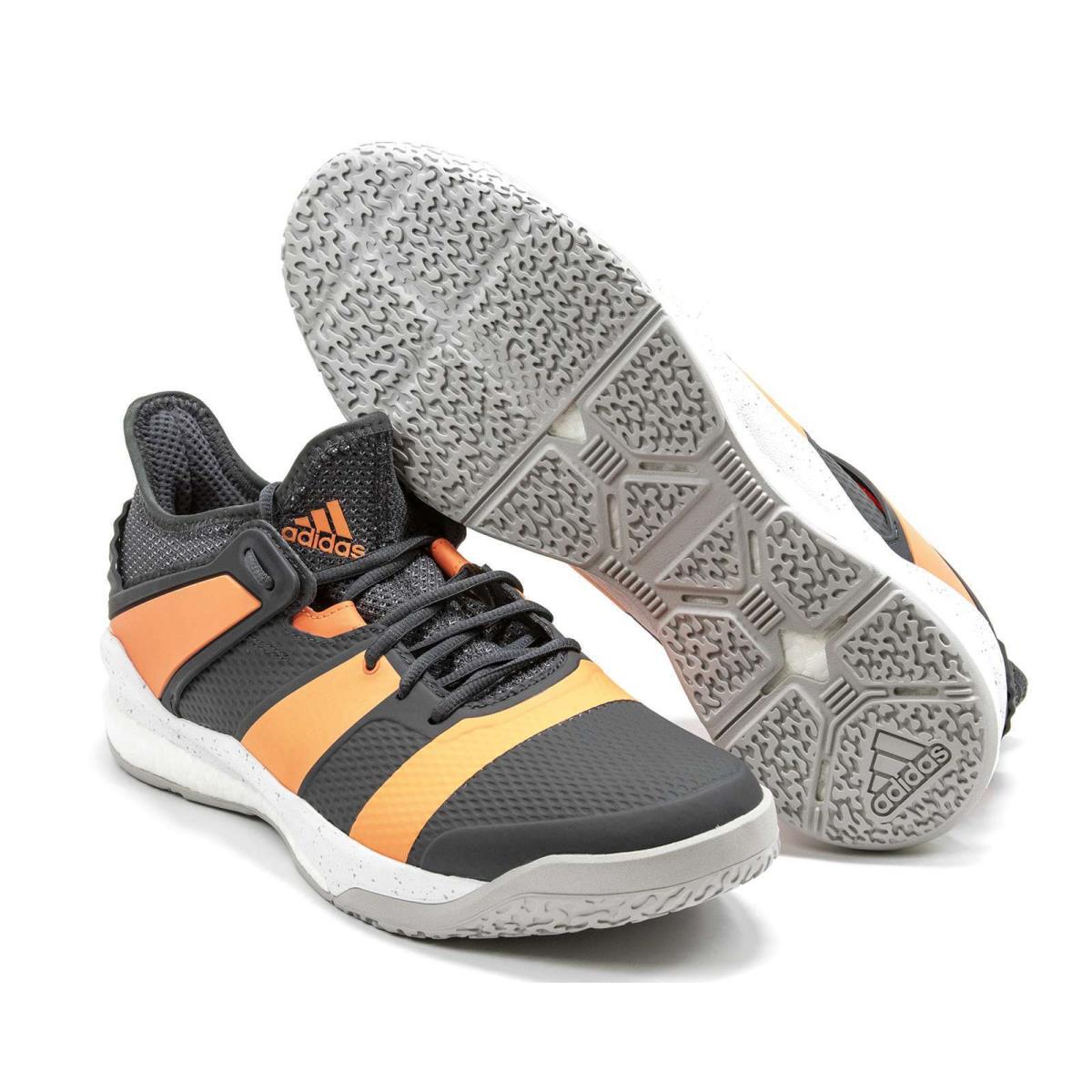 Mens Adidas Stabil x Cross Trainer Grey Athletic Shoes Indoor Court Sneakers - Gray