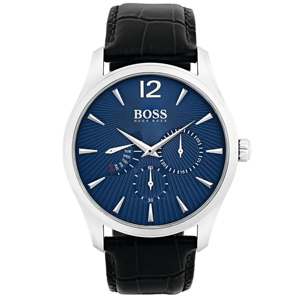 Hugo Boss Men`s Time One Commander Blue Dial Watch - 1513489
