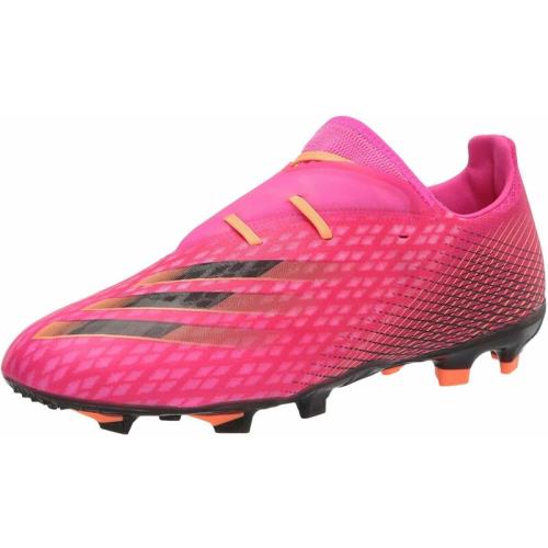 Adidas Men`s X Ghosted.2 Soccer Shoe Shock Pink/Black/Screaming Orange