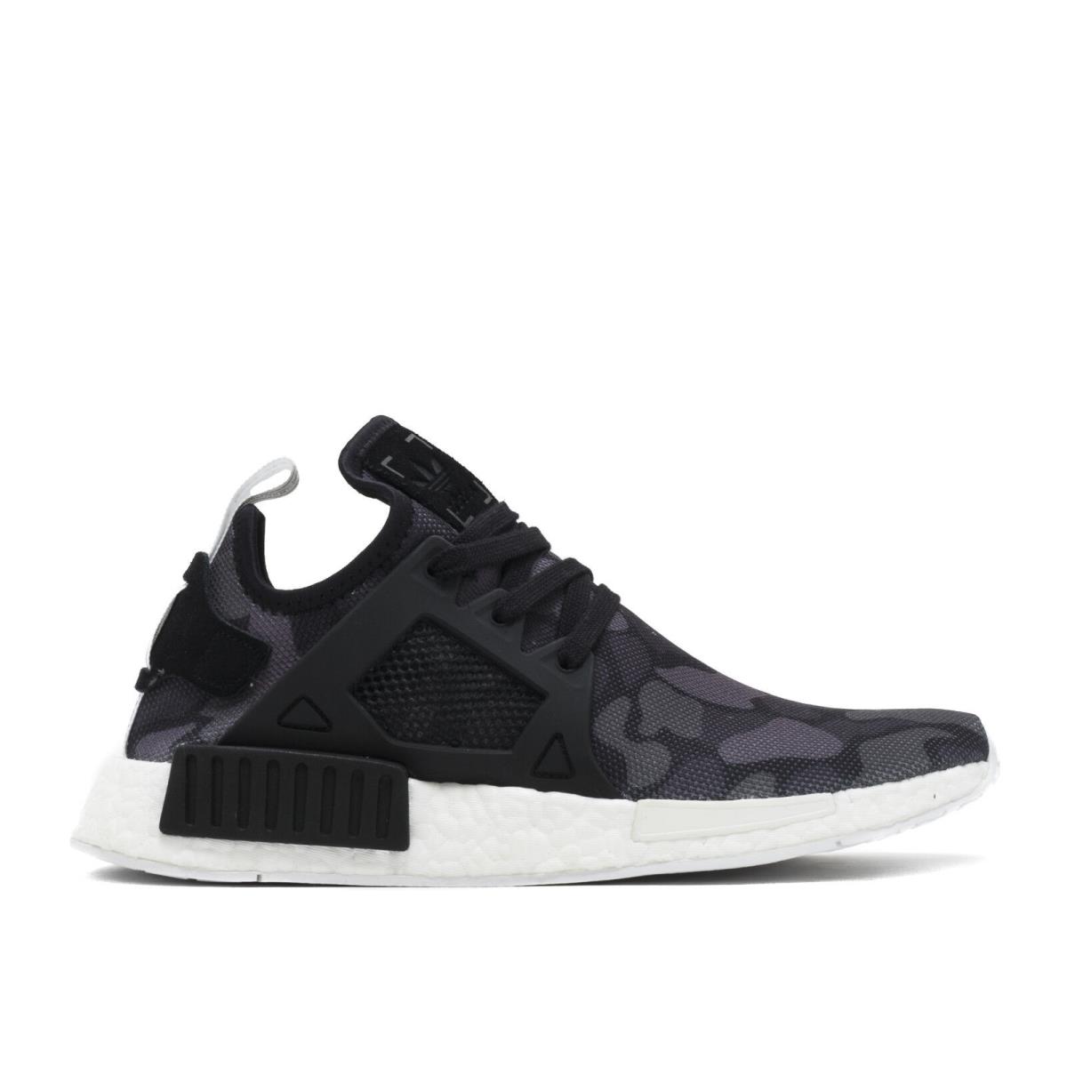 Adidas Nmd XR1 Black Grey Duck Camo Sneaker BA7231 639 Men`s Shoes - Black/Grey
