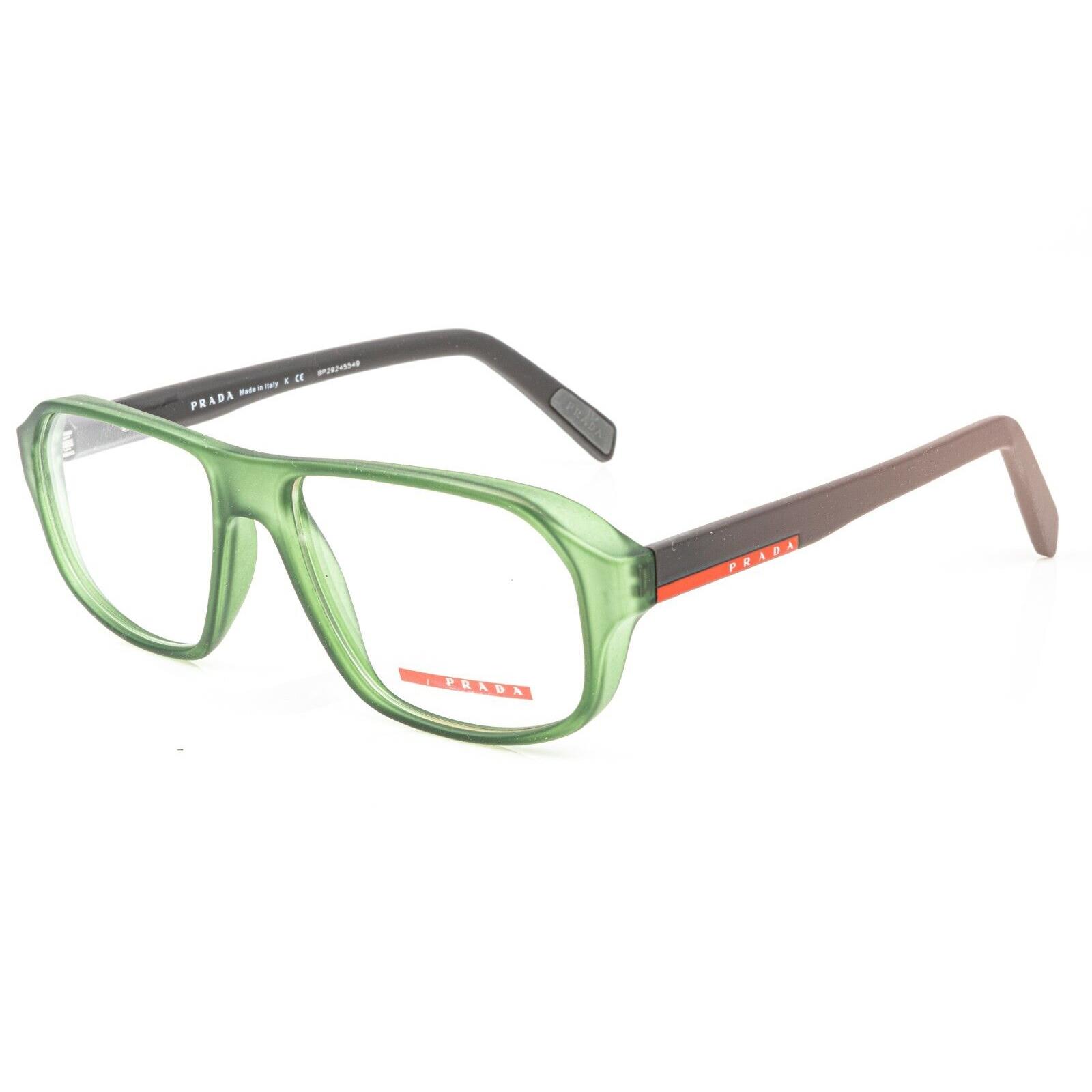 Prada Vps 05G Ufk 1O1 Green Eyeglasses Frame RX 55-16 VPS05G - Green Frame