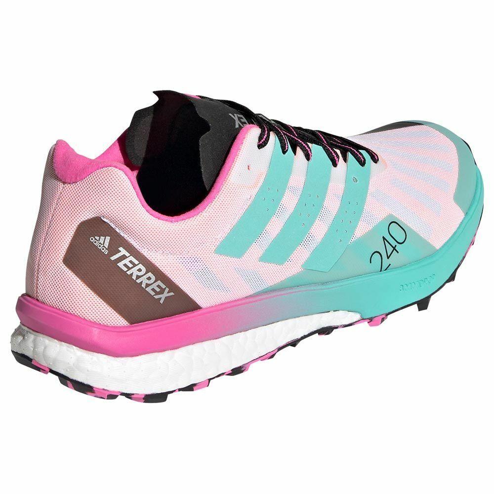 Womens Adidas Terrex Speed Ultra W Mint Pink Trail Running Shoes