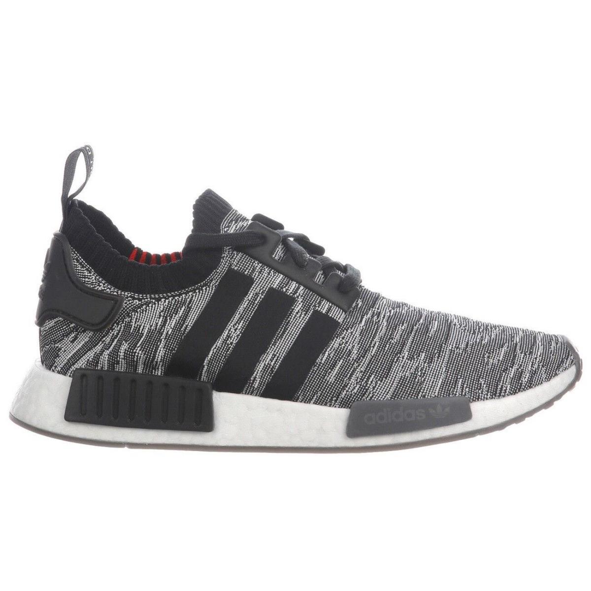 Adidas Nmd R1 Primeknit CQ2444 Men`s Grey Running Shoes - Gray / Core Black