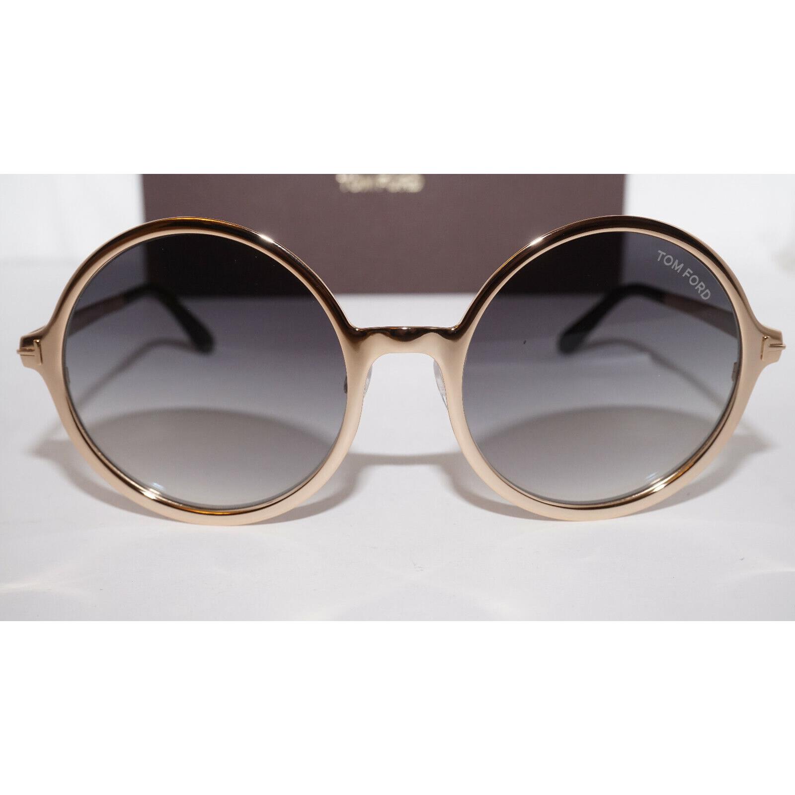 tom ford ava 57mm round sunglasses