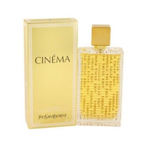 Cinema Yves Saint Laurent 3.0 oz / 90 ml Eau De Parfum Women Perfume Spray