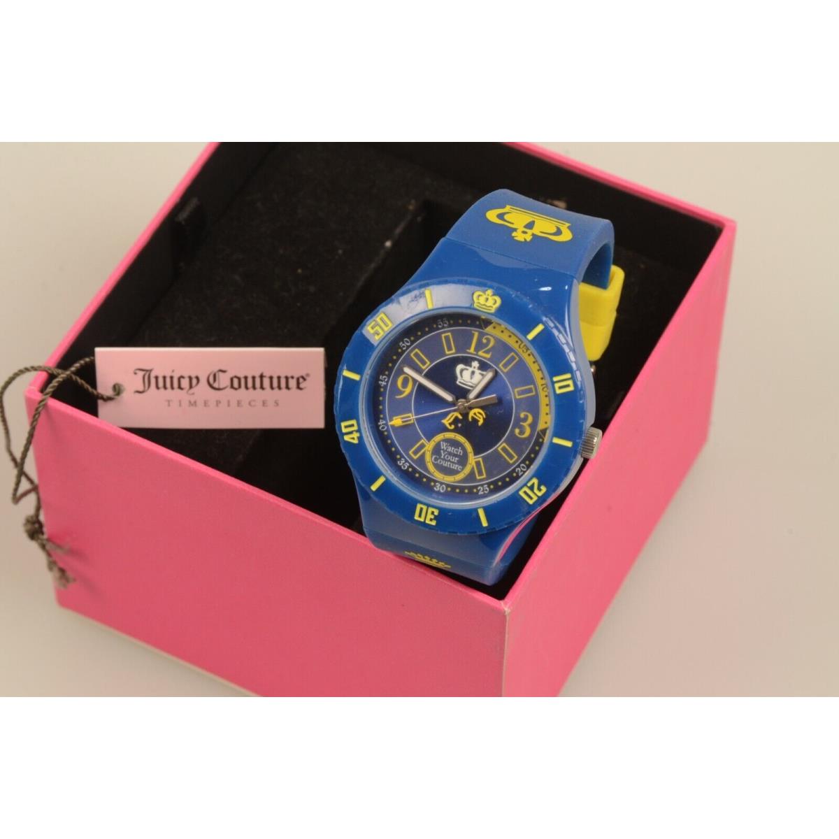 Juicy Couture Unisex Blue Watch Your Couture Watch 1900852 Needs Battery