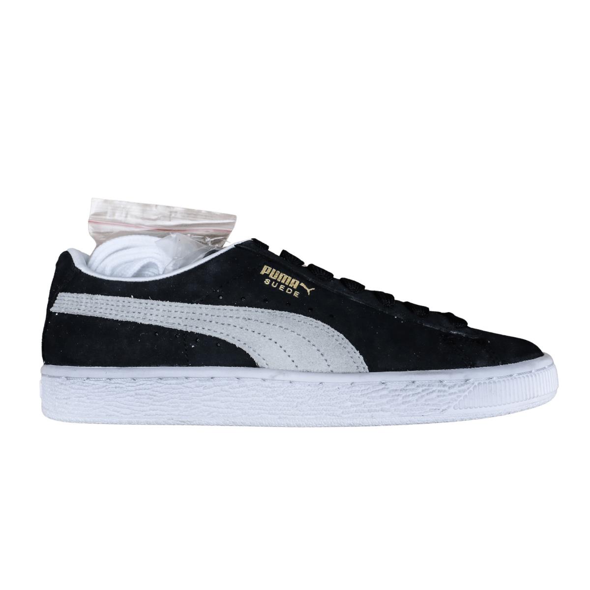 Size 6.5 - Puma Suede Classic 21 Black White - 381410-01