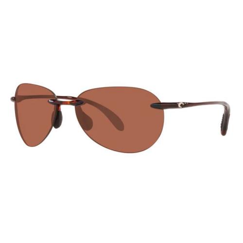 Costa Del Mar West Bay Sunglasses - 580P Polarized Lenses ShinyTortoise/Copper