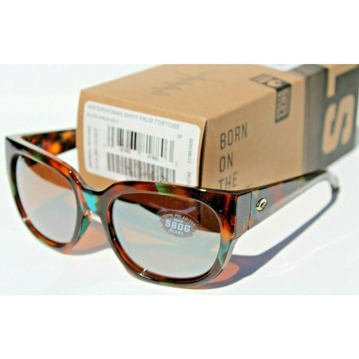 Costa Del Mar Waterwoman Polarized Sunglasses Shiny Palm Tortoise/silver 580G