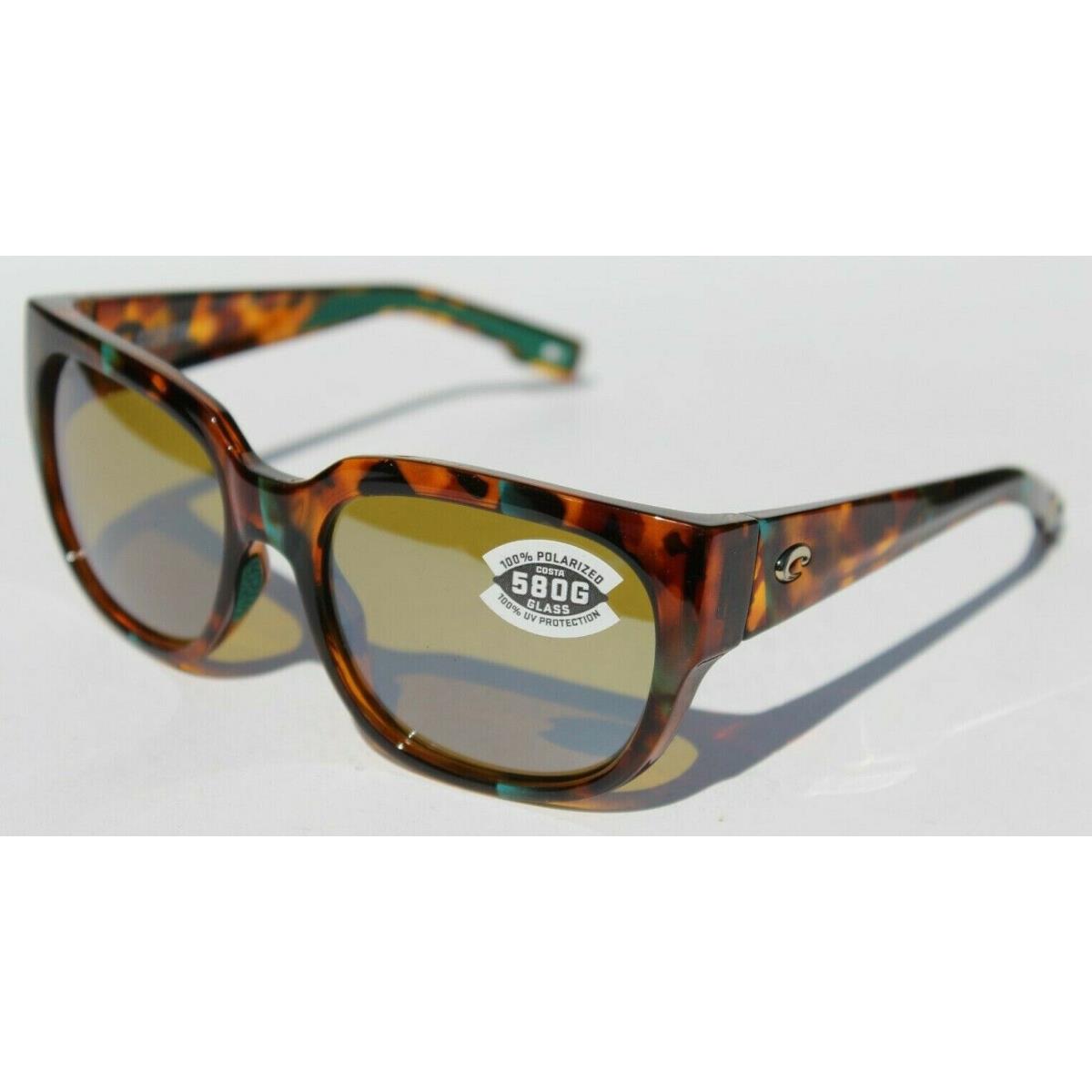 Costa Del Mar Waterwoman Polarized Sunglasses Shiny Palm Tortoise/sunrise 580G