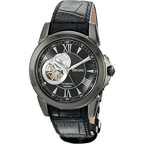 Seiko SSA243 Automatic Sports Men`s Watch Analog Display Leather Band