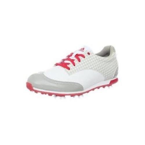 Adidas Ladies Driver Grace Golf Cleat Shoe White Pink US 11 M