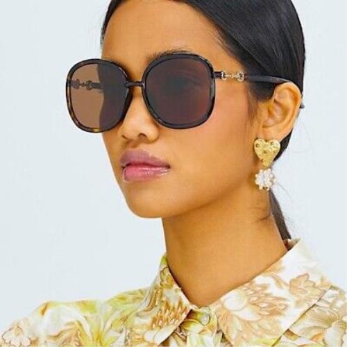 Gucci GG0893S-002-57 Havana Sunglasses