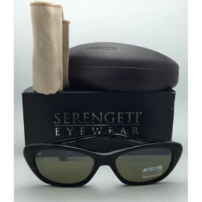 Serengeti Photochromic Polarized 555nm Sunglasses Bagheria 7787 Black Frames