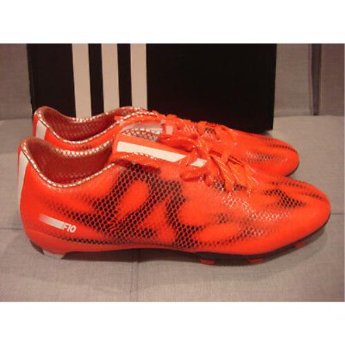 Adidas F10 FG Red Soccer Football Size 11 B34859 Shoes