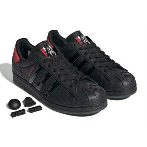 Adidas Superstar X Darth Vader Star Wars Athletic Shoes 6Y = Size 7 Womens