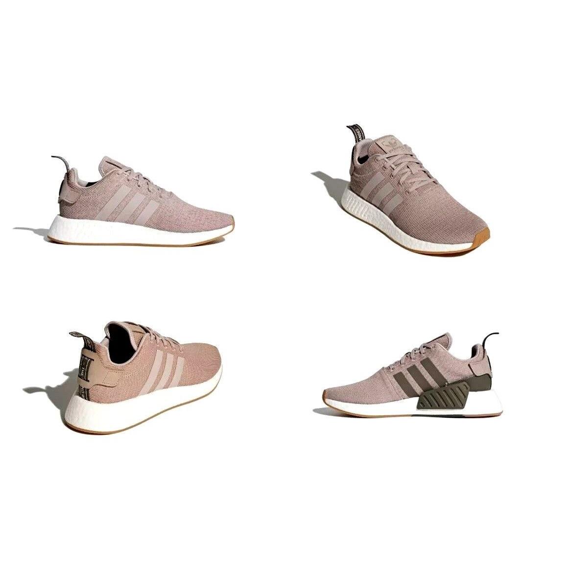 Adidas NMD_R2 Running Grey / Grey / Brown Mens Shoes CQ2399 Size 9 US
