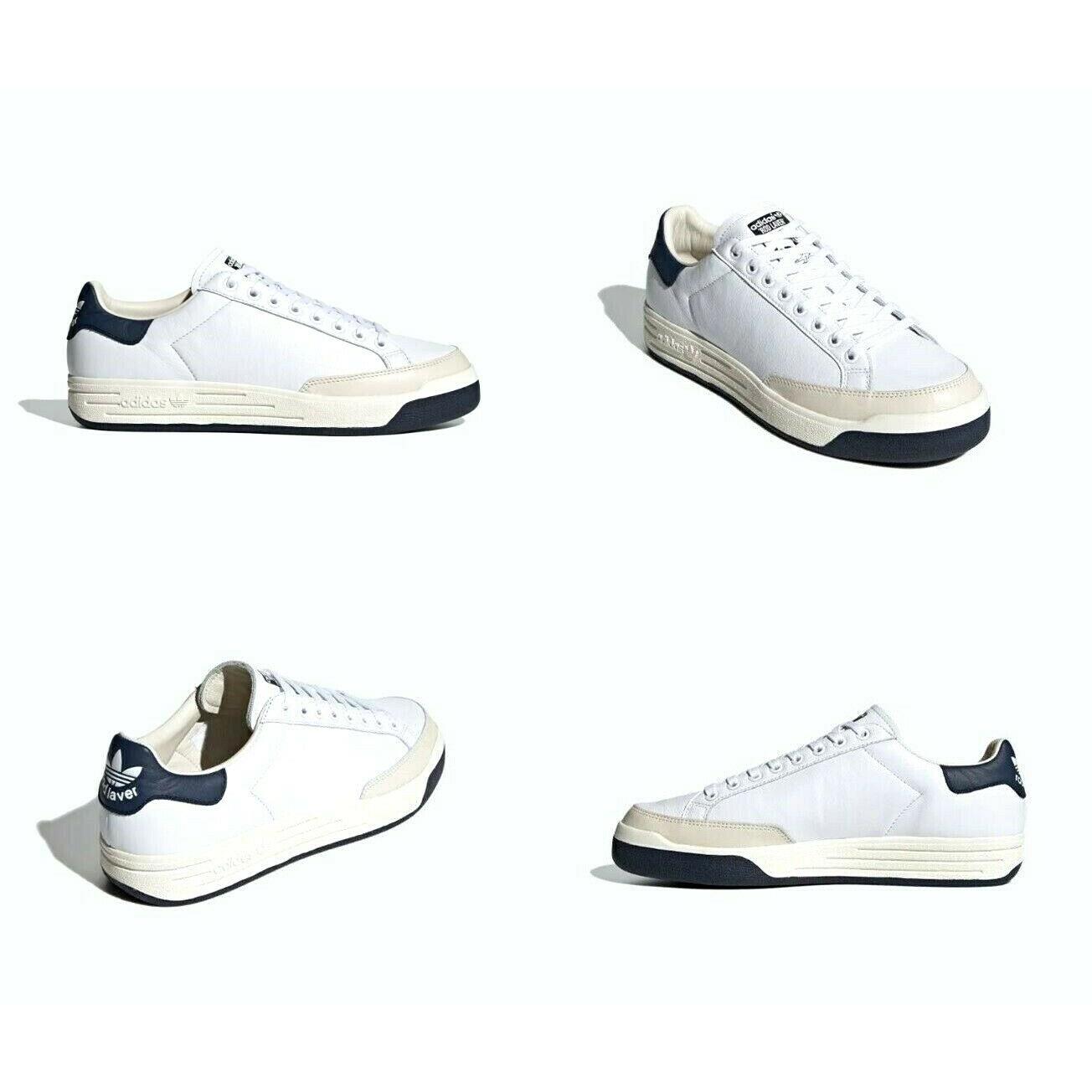 Adidas Rod Laver White / Collegiate Navy Leather Shoes Mens Size 7 FX5606