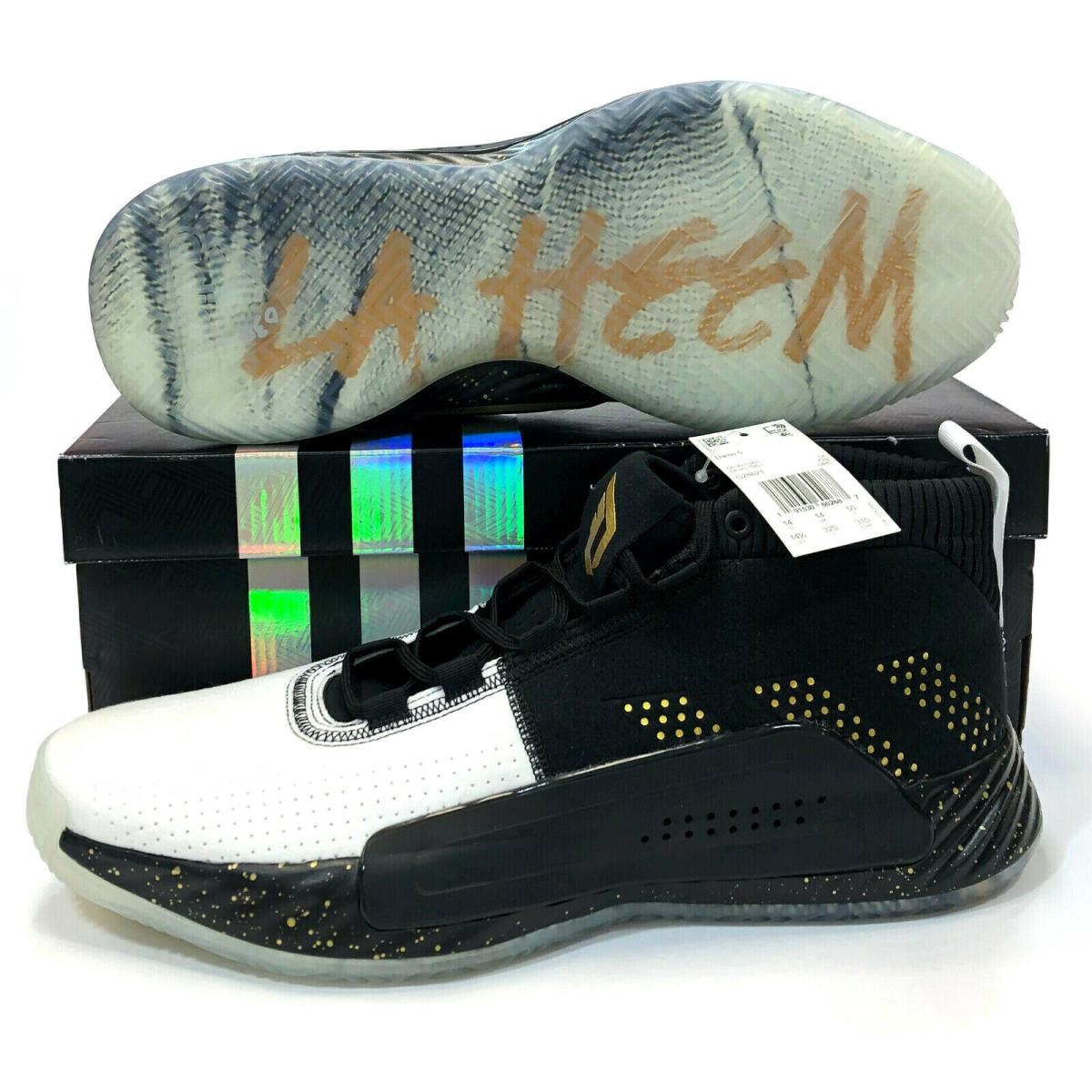 Adidas Damian Lillard Dame 5 G28821 `the Dream` Black Basketball Shoes Sz 14.5
