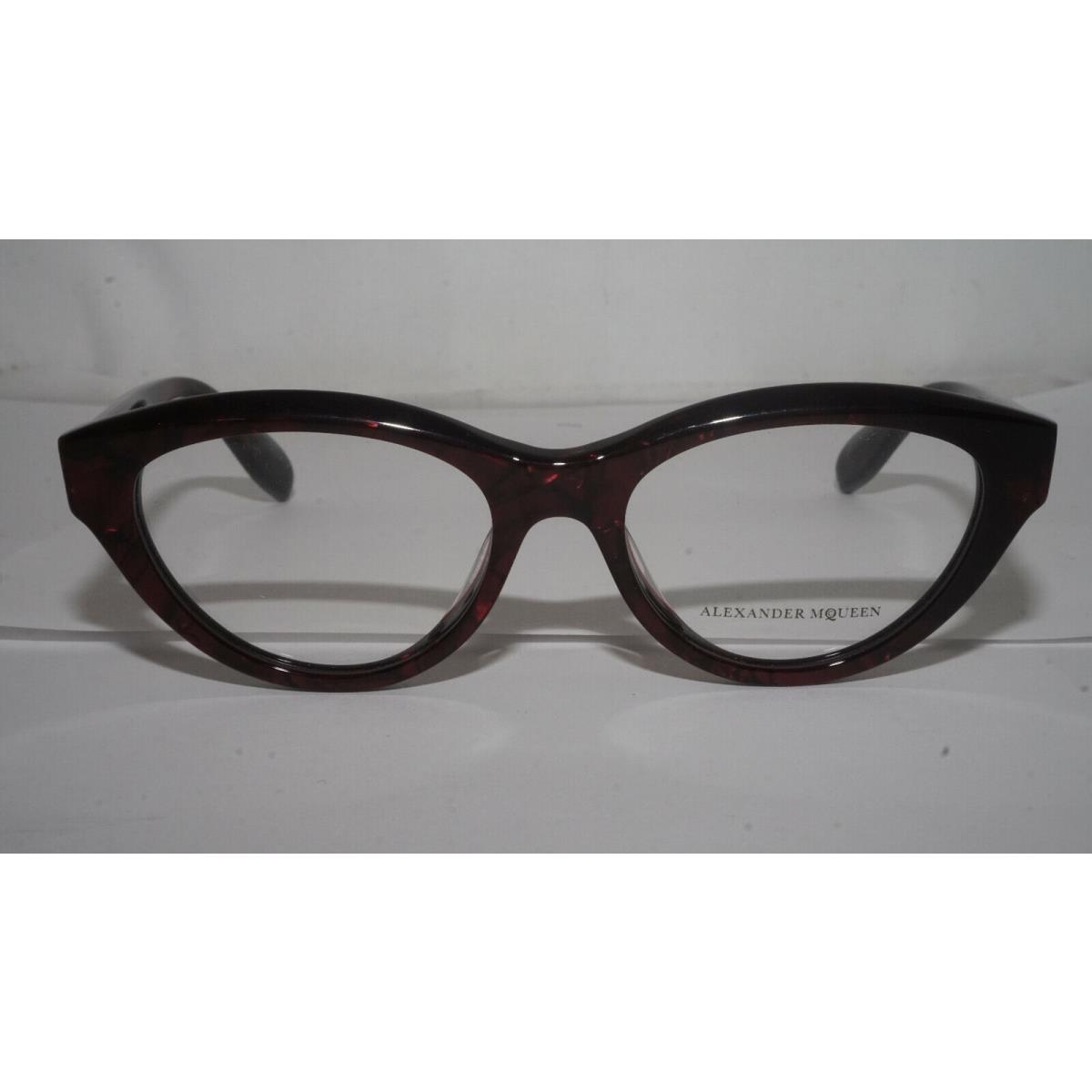 Alexander Mcqueen Eyeglasses Oval Dark Purple AM0045O 004 53 18 140