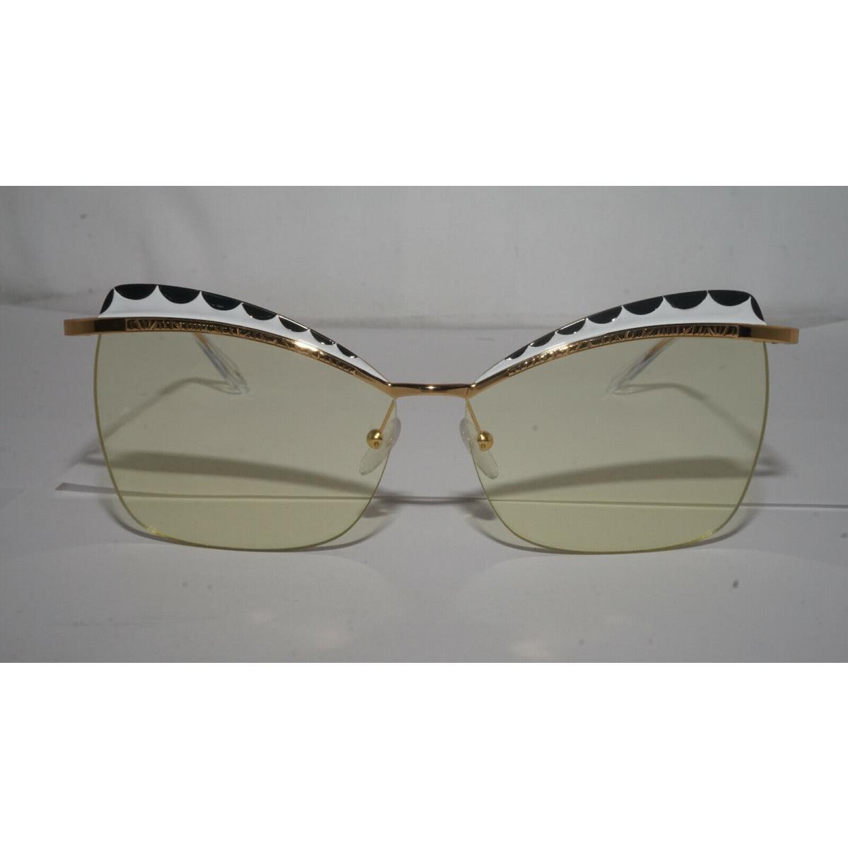 Alexander Mcqueen Sunglasses Gold Cateye Yellow AM0059S 005 60 13 140