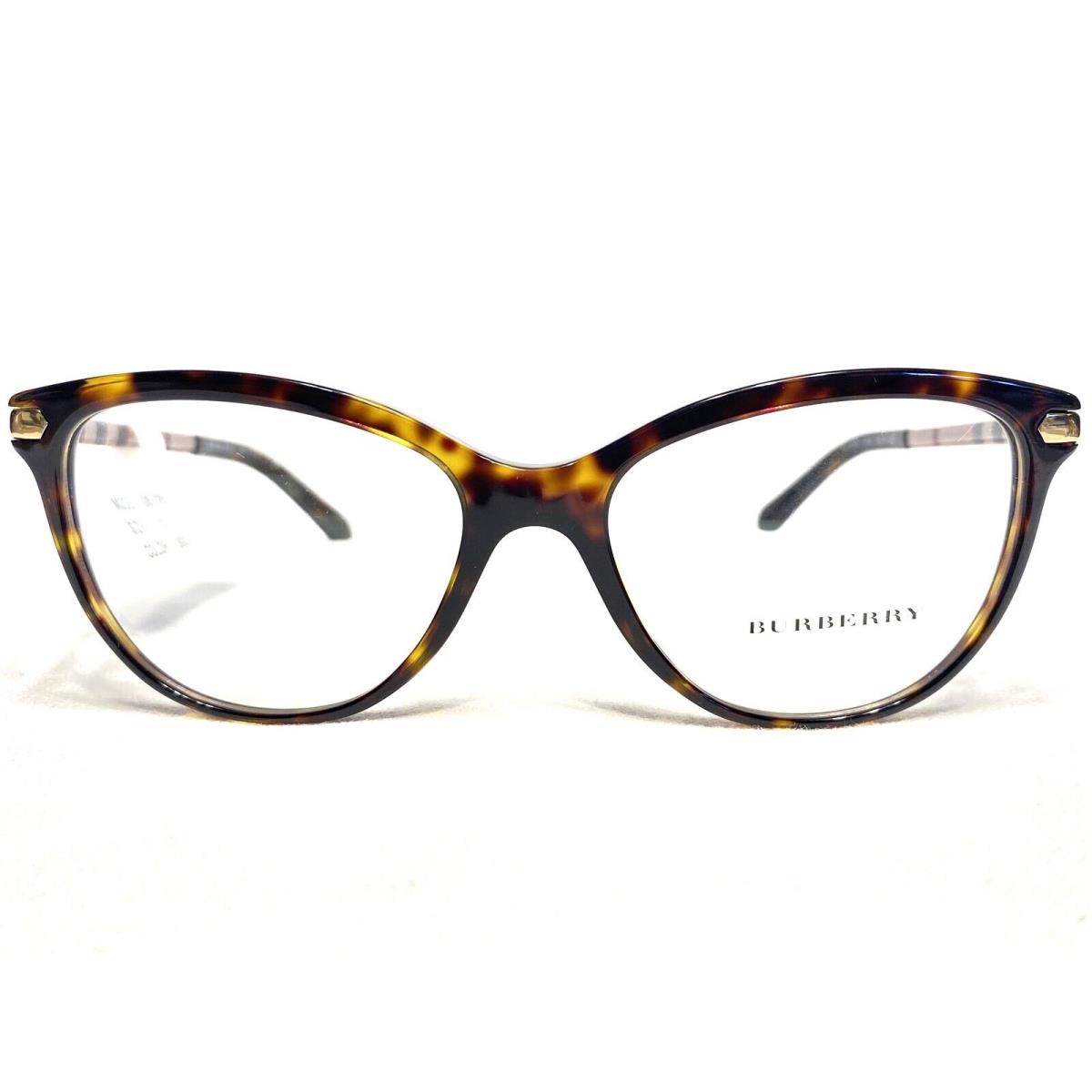 Burberry BE2280 3002 Womens Dark Havana Square Eyeglasses Frames 52/16 140