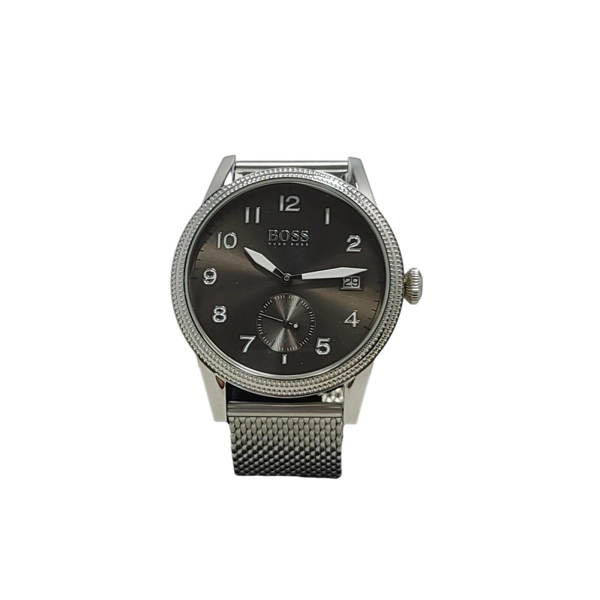 Hugo Boss Mens Classic Legacy Stainless Steel Black Quartz Watch 1513673 Tag - Black, Quartz