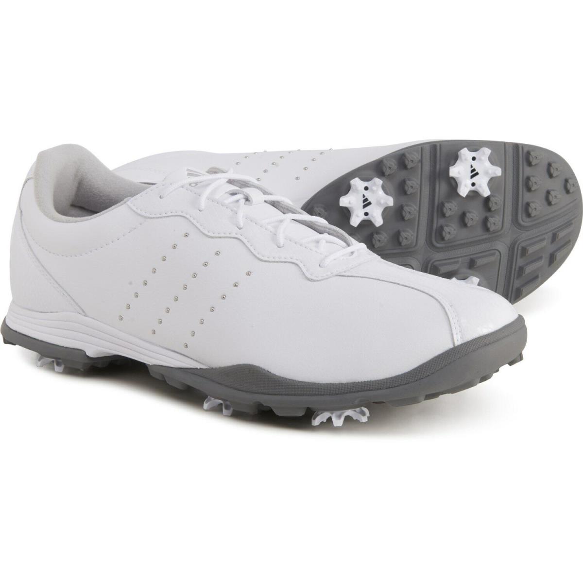 Adidas Women`s W Adipure DC Golf Shoe Ftwr White/silver - Silver , White