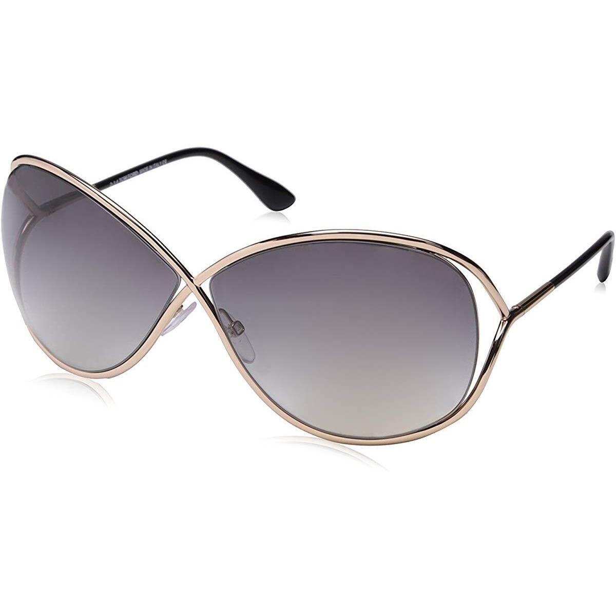 Tom Ford Miranda Sunglasses FT 0130 28B Rose Gold / Smoke Gradient Lens - Frame: Gold, Lens: Gray