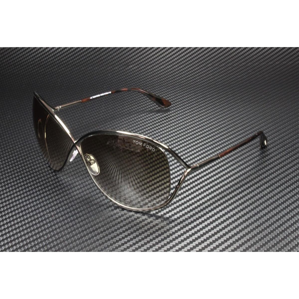 Tom Ford Miranda FT0130 36F Shiny Dk Bronze Gradt Brown 68 mm Women`s Sunglasses - Frame: Brown, Lens: Brown