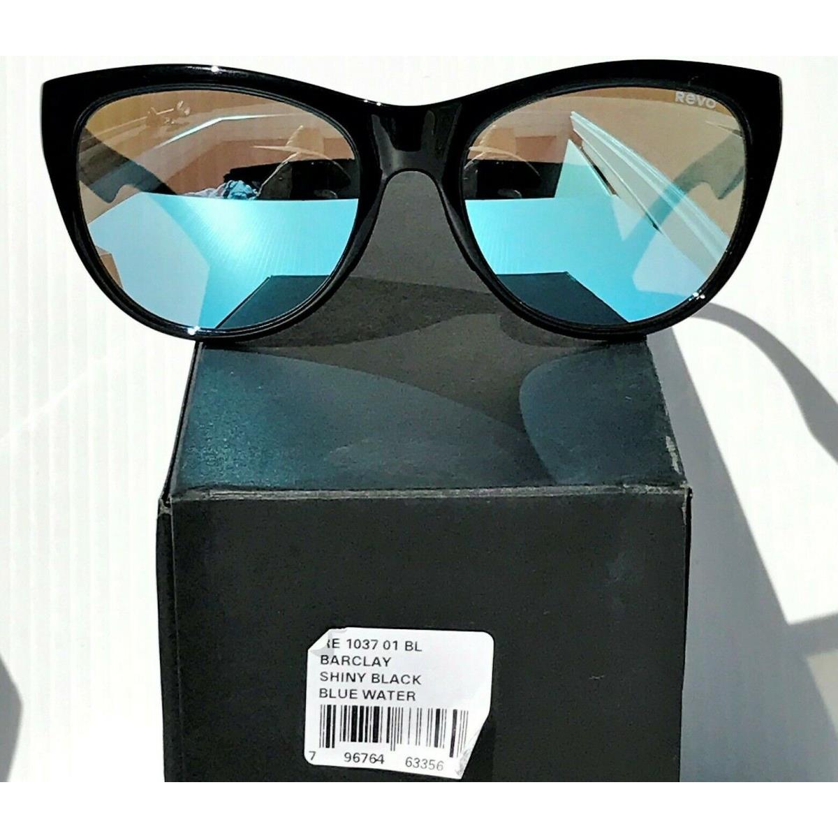 Revo sunglasses Barclay - Black Frame, Blue Lens