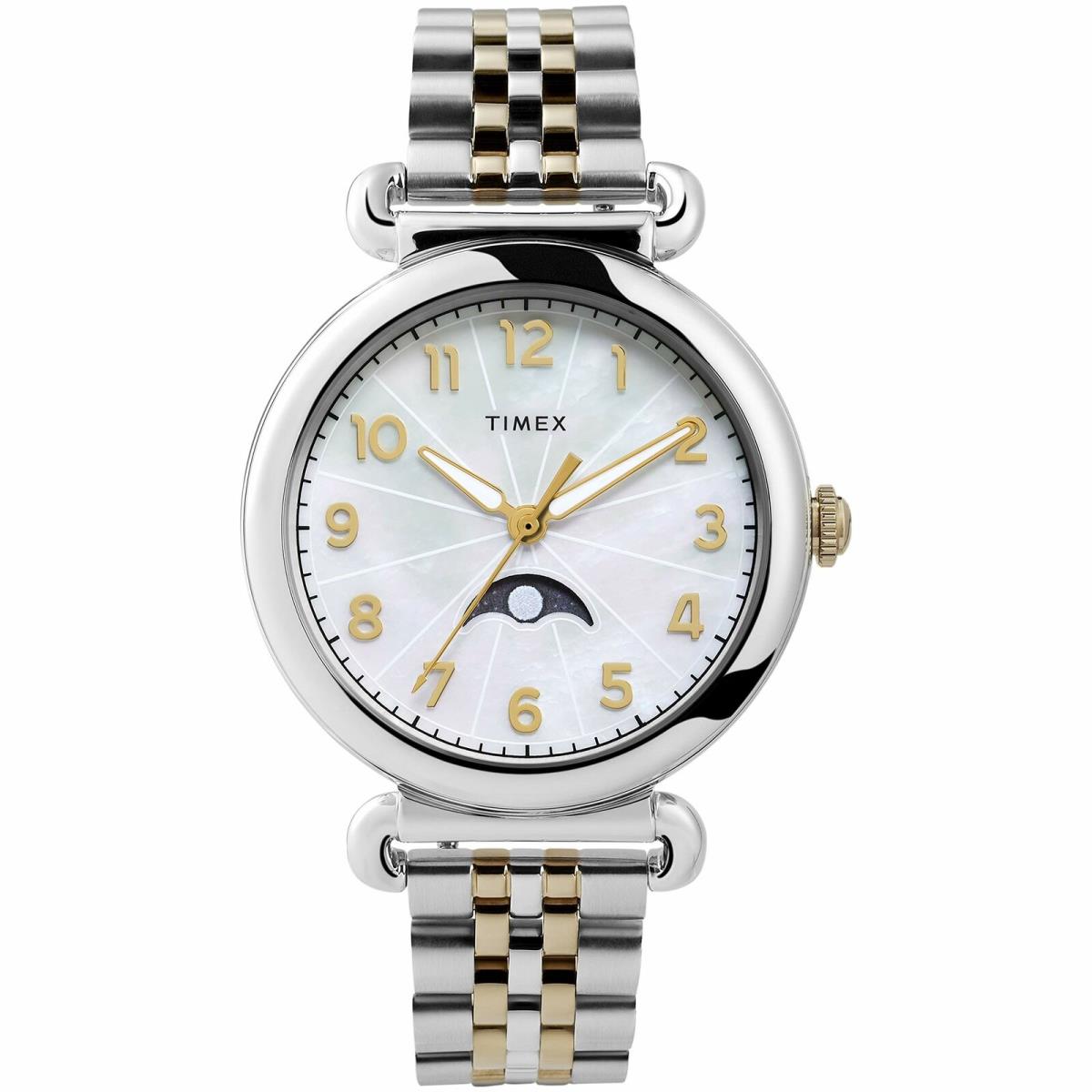 Timex Womens Model 23 38mm Two-tone Case Mop Dial Bracelet