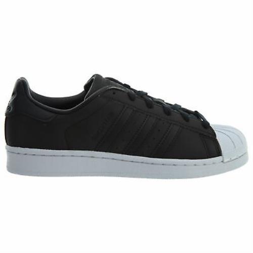 Adidas Superstar Womens BY9176 Black White Leather Shell Toe Shoes Size 7