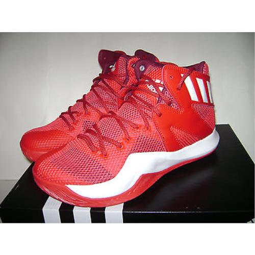 Adidas Crazy Bounce Men Basketball Shoes Sneakers Size 7.5 Red White B72768