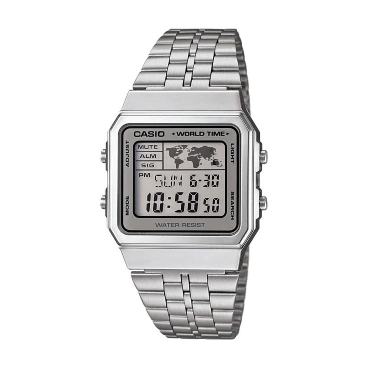 Casio Vintage A500WA-7DF Men`s Watch Digital Quartz Stainless Steel Strap