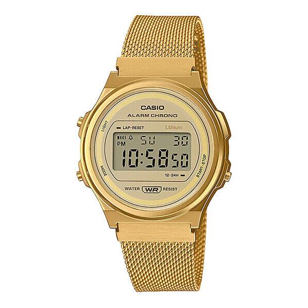 Casio Vintage A171WEMG-9A Gold Stainless Steel Band