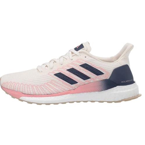 Adidas Solar Boost Womens Size 7.5 Chalk White Running Shoes N1407 - Chalk White, Chalk, White