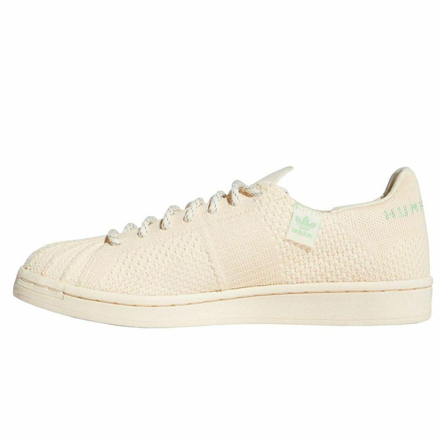 Adidas x Pharrell Superstar PK Cream Mens S42931 Ecru Primeknit Shoes Size 8